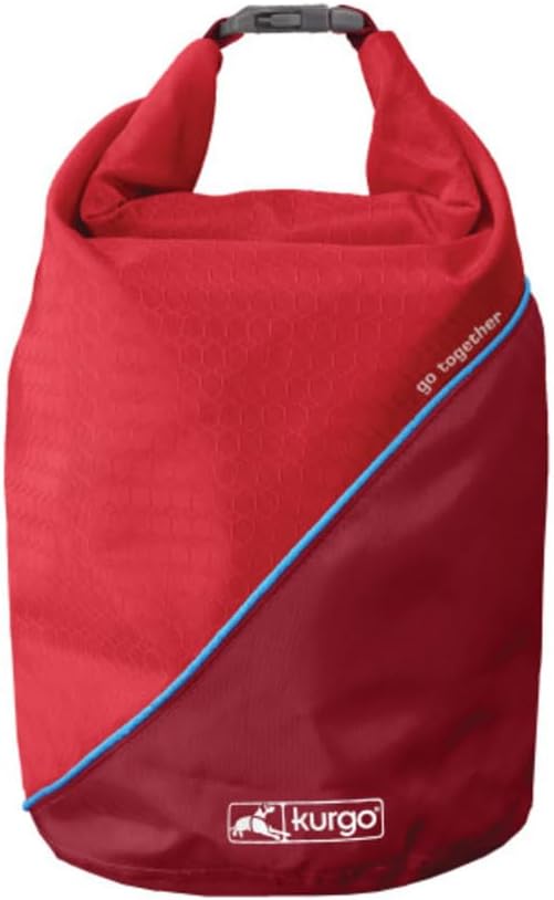 Kurgo Kibble Carrier Futterbeutel fuer Hunde Camping Kuestenblau