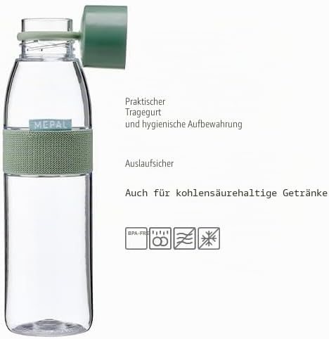 Mepal Ellipse Trinkflasche auslaufsicher BPA-frei Nordic Sage