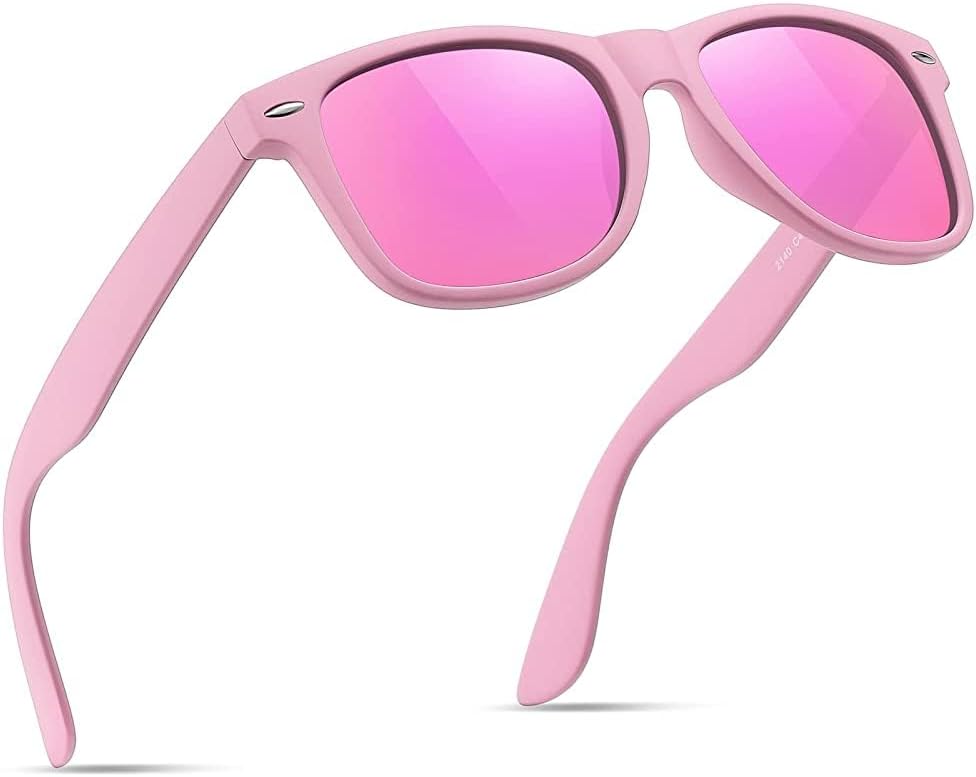 Polarisierte Sonnenbrille Unisex Schwarz UV400 Retro Vintage Sportbrille Fahren