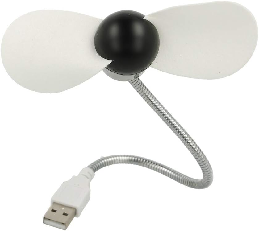 REY ELECTRONICA Mini USB Ventilator flexibel 17 cm leise fuer Buero Zuhause