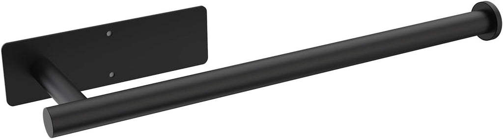 Ibergrif Kuechenrollenhalter selbstklebend Edelstahl schwarz ohne Bohren
