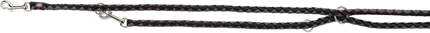 Trixie Cavo V-Leine 2m ø18mm schwarz verstellbar Groesse L-XL