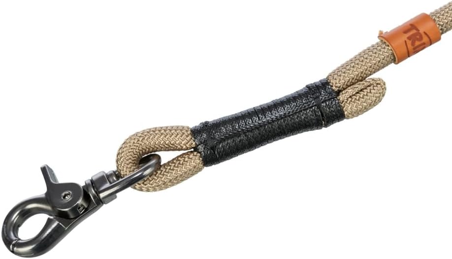 TRIXIE V-Leine verstellbar 2,00 m Durchmesser 13 mm L-XL dunkelgrau braun