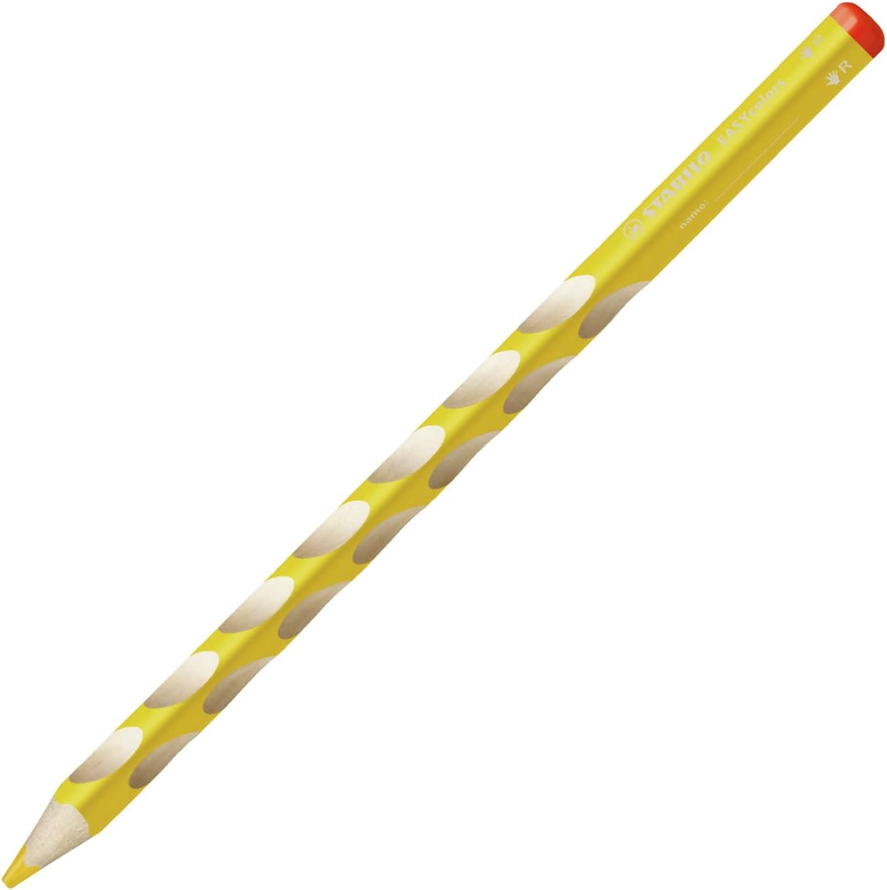 Easycolors Ergonomische Buntstifte fuer Rechtshaender 12er Set mit Spitzer
