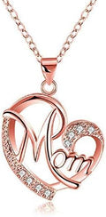 Halskette Muttertag Herz Anhaenger Diamant verschiedene Farben Geschenk fuer Mama