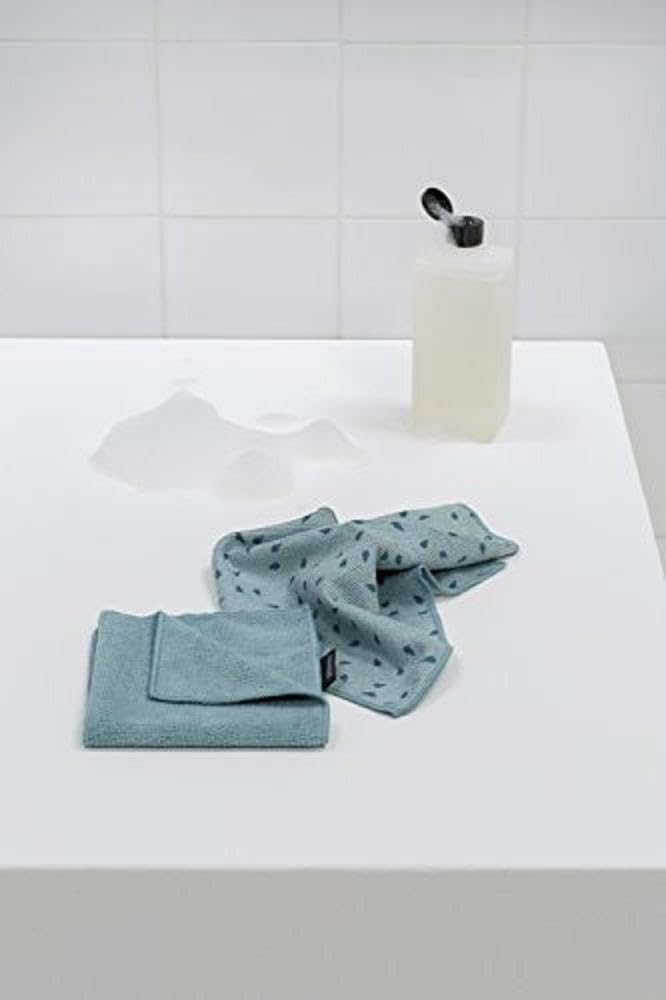 Brabantia Mikrofaser Geschirrhandtuch 2er Set 30×30 cm Dunkelgrau