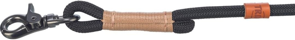 TRIXIE V-Leine verstellbar 2,00 m Durchmesser 13 mm L-XL dunkelgrau braun