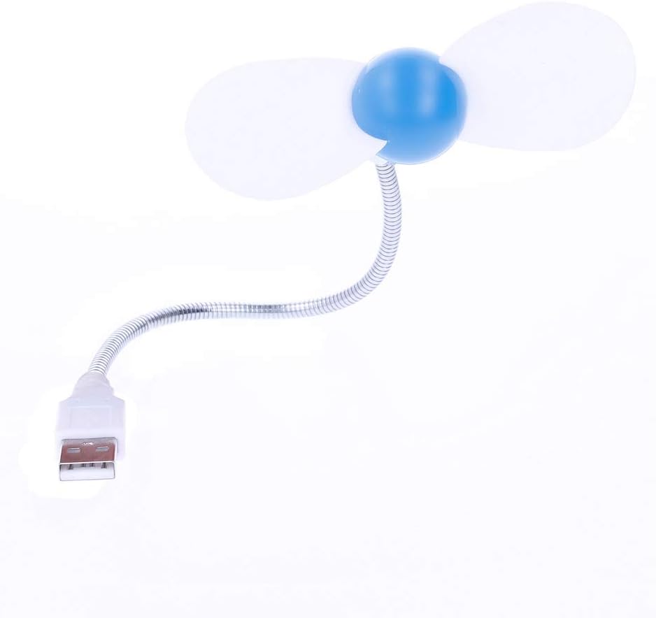 REY ELECTRONICA Mini USB Ventilator flexibel 17 cm leise fuer Buero Zuhause