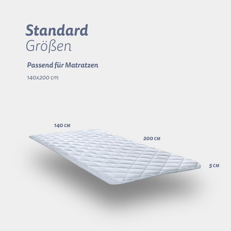 Matratzenschoner mit Sommer- und Winterseite TopCool 90x200 cm, ca. 3-5cm Matrat