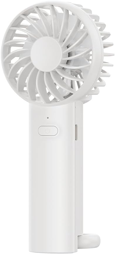 Mini Handventilator USB 3 Stufen tragbar fuer Buero, Zuhause, Reisen Weiss