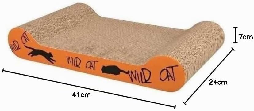 TRIXIE Kratzpappe Wild Cat 41x24x7 cm mit Katzenminze Kratzbrett