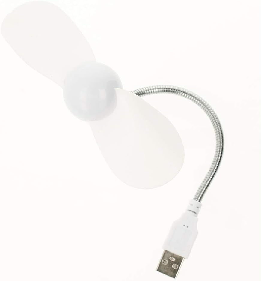REY ELECTRONICA Mini USB Ventilator flexibel 17 cm leise fuer Buero Zuhause