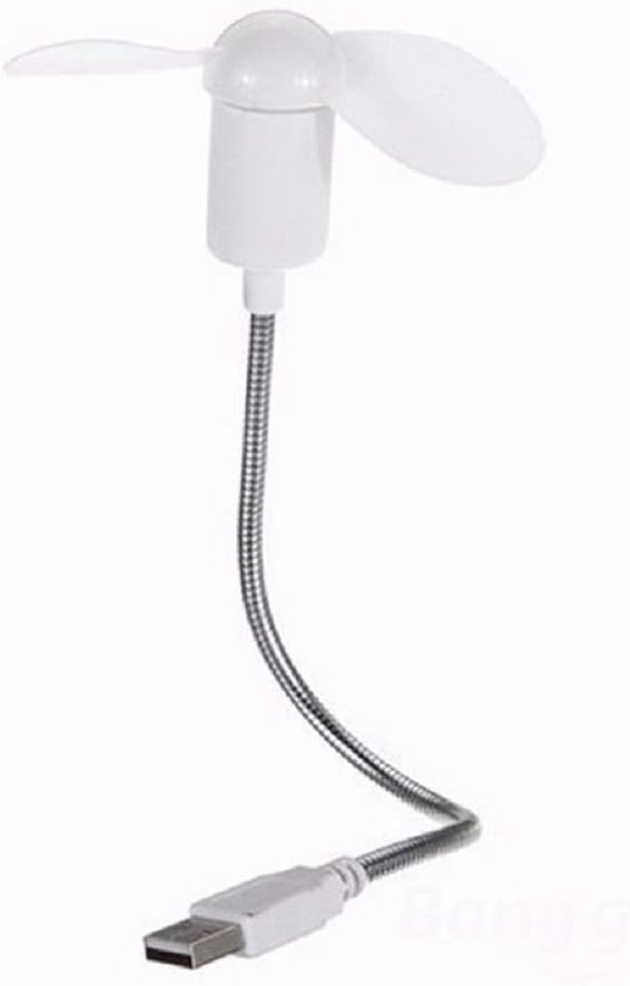 REY ELECTRONICA Mini USB Ventilator flexibel 17 cm leise fuer Buero Zuhause