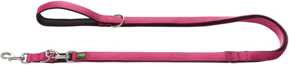 Hunter verstellbare Hundeleine 3-fach 20-200 cm Nylon mit Neopren gepolstert sch