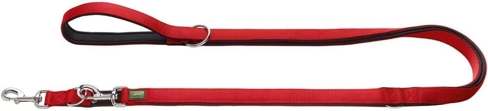 Hunter verstellbare Hundeleine 3-fach 20-200 cm Nylon mit Neopren gepolstert sch