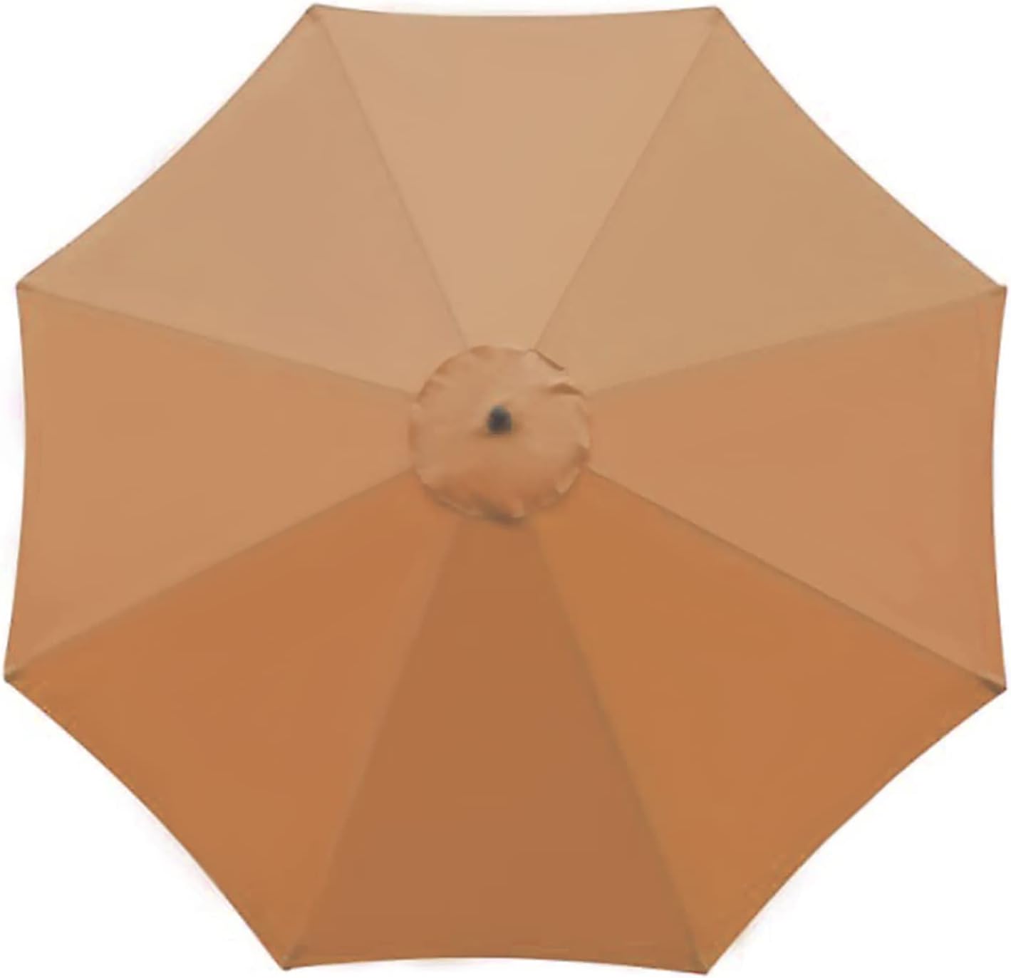SMLJFO 3 m Sonnenschirm Bespannung 8 Streben UV-Schutz Beige Ersatzdach