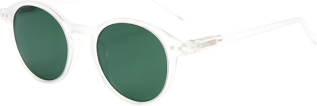 ZENOTTIC Sonnenbrille polarisiert rund UV400 Vintage Rahmen Herren Damen