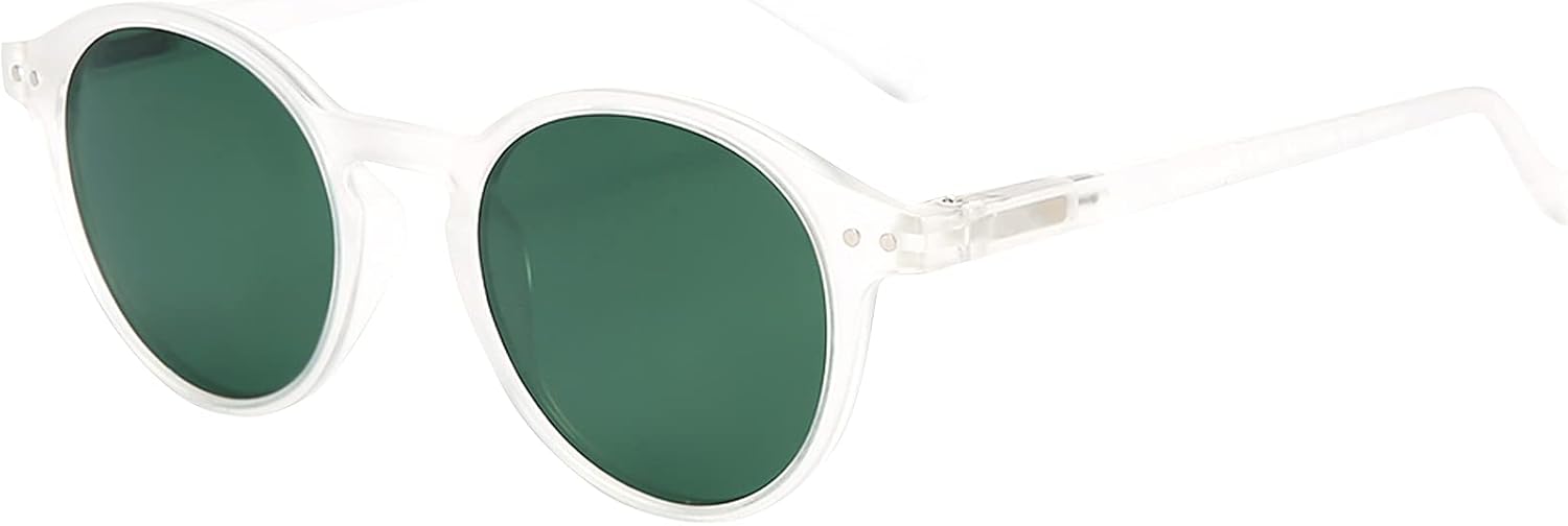 ZENOTTIC Sonnenbrille polarisiert rund UV400 Vintage Rahmen Herren Damen
