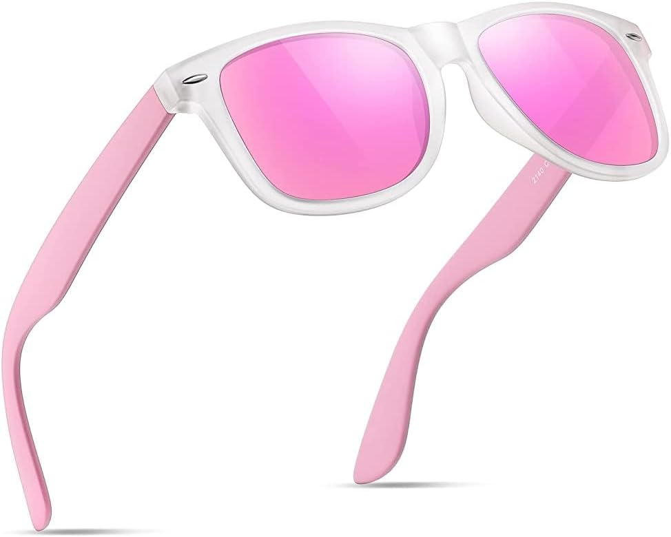 Polarisierte Sonnenbrille Unisex Schwarz UV400 Retro Vintage Sportbrille Fahren