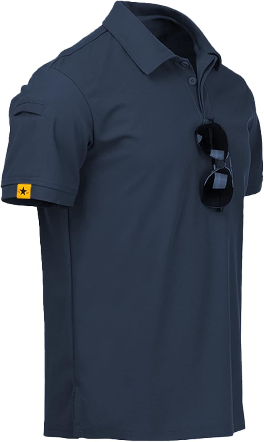 ZITY Pack of 5 Polo Shirts Men's Short Sleeve Quick-Drying Breathable T-Shirt Me