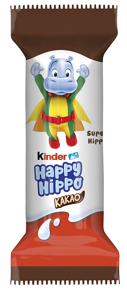Kinder Happy Hippo Kakao 5er Pack knusprige Waffel mit Milch Kakaocreme