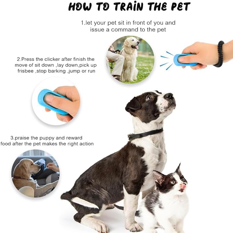 Hunde Clicker Training Klicker Set 5 Stück Hund Katzen Pferd