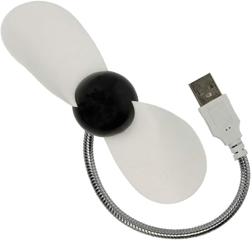 REY ELECTRONICA Mini USB Ventilator flexibel 17 cm leise fuer Buero Zuhause