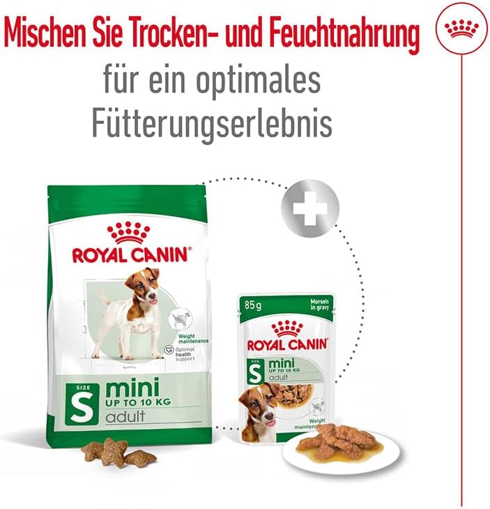 Royal Canin Mini Adult Nassfutter 2 x 12 x 85 g Doppelpack mit EPA & DHA
