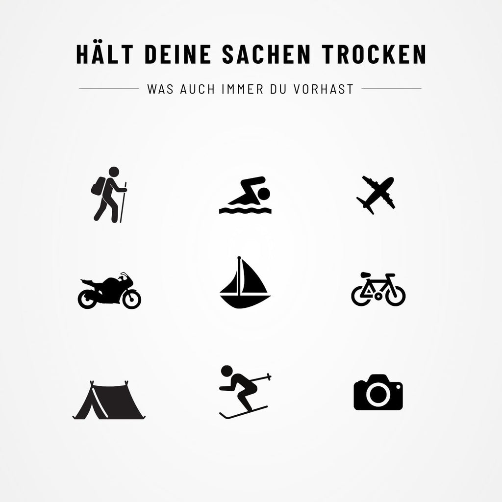 NORDKAMM Dry Bag // wasserdichter Packsack ROBIC® Nylon 10000 mm