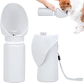 Uncle Yang faltbare Hunde-Trinkflasche 550 ml auslaufsicher Silikon Grau