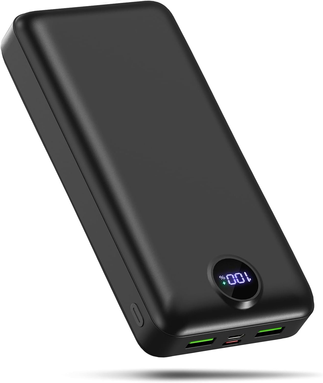60000 mAh Powerbank 22,5W PD USB-C Externer Akku 4 Ausgaenge 3 Eingaenge Blau