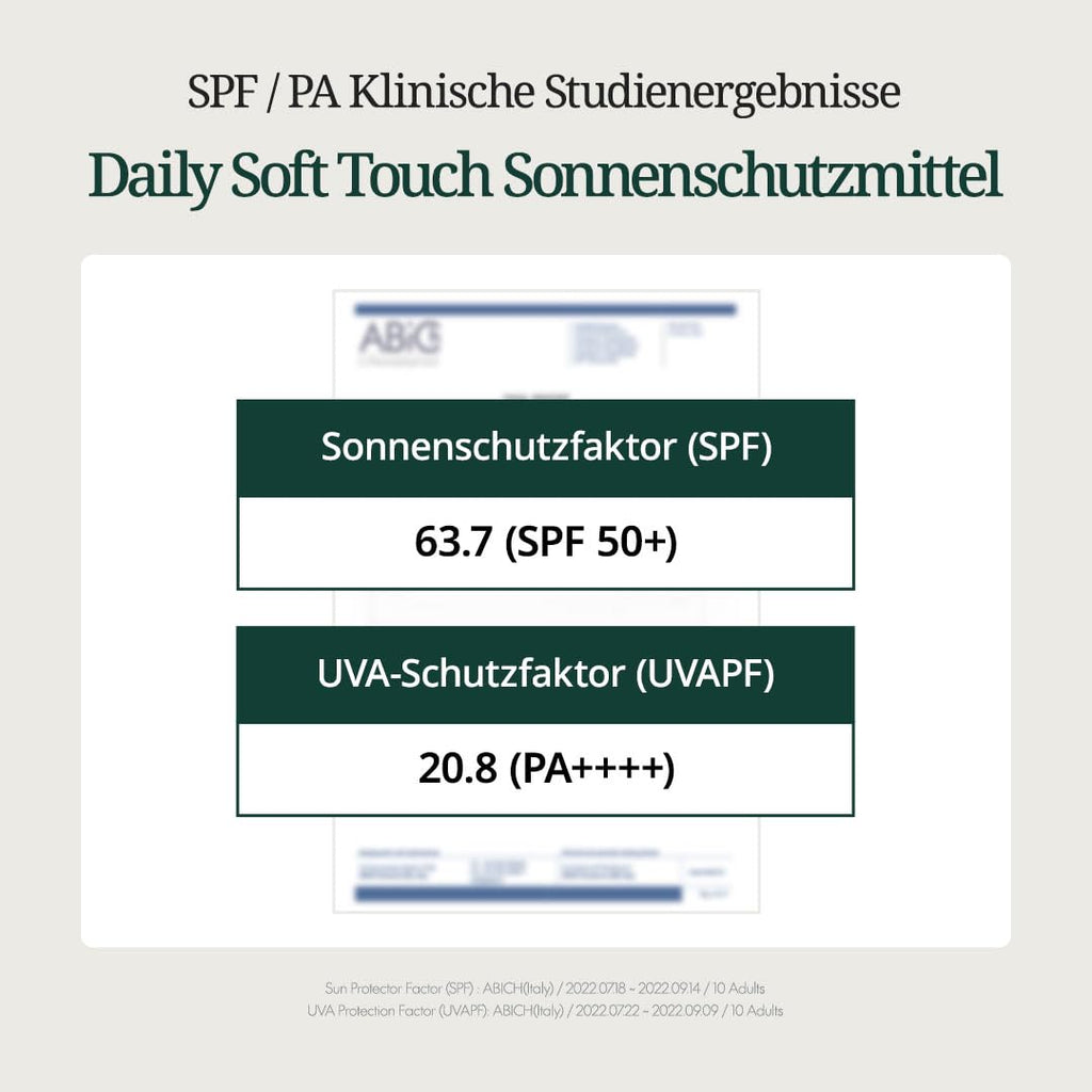 PURITO Daily Soft Touch Sunscreen SPF50+ PA++++ Ceramide Sonnenschutz