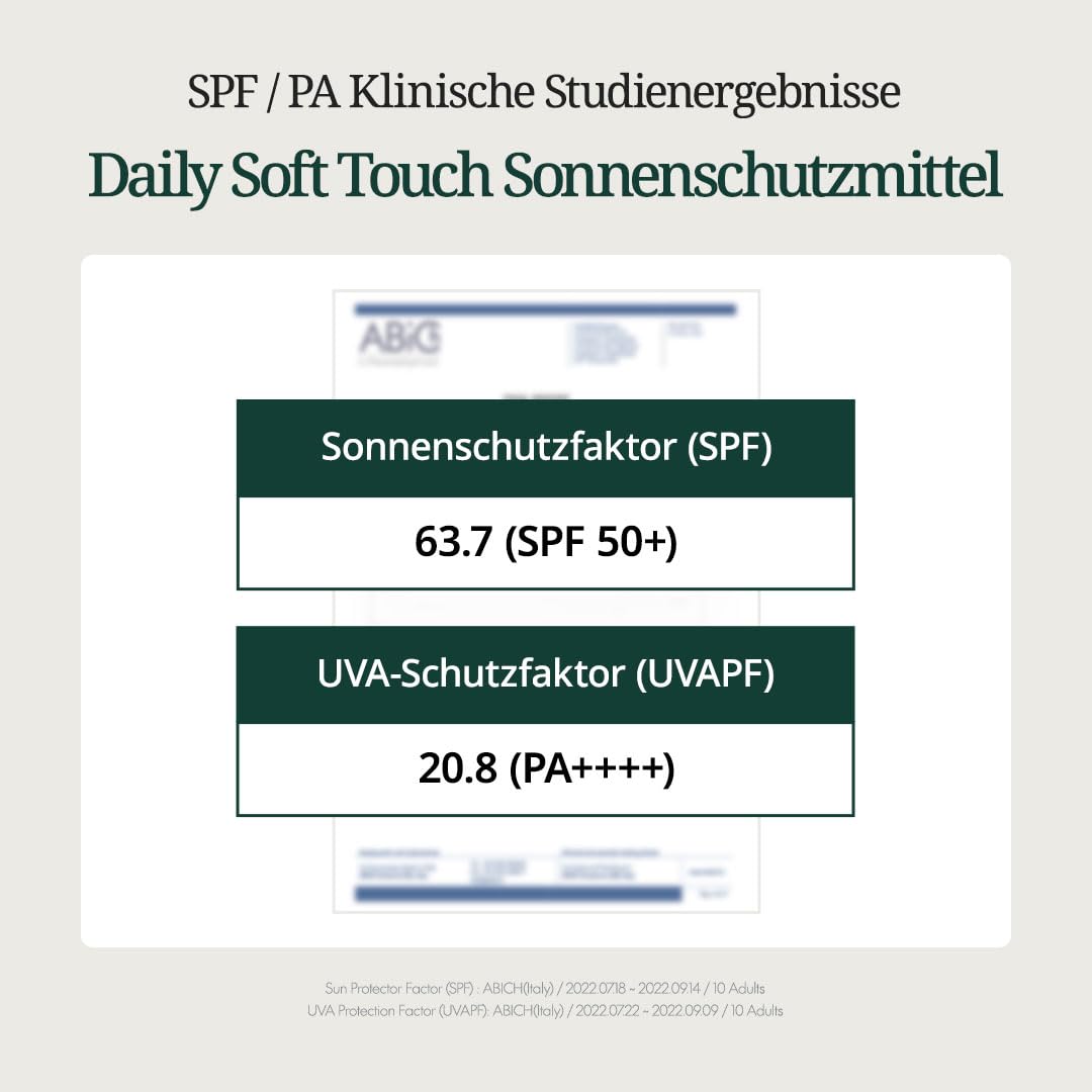 PURITO Daily Soft Touch Sunscreen SPF50+ PA++++ Ceramide Sonnenschutz