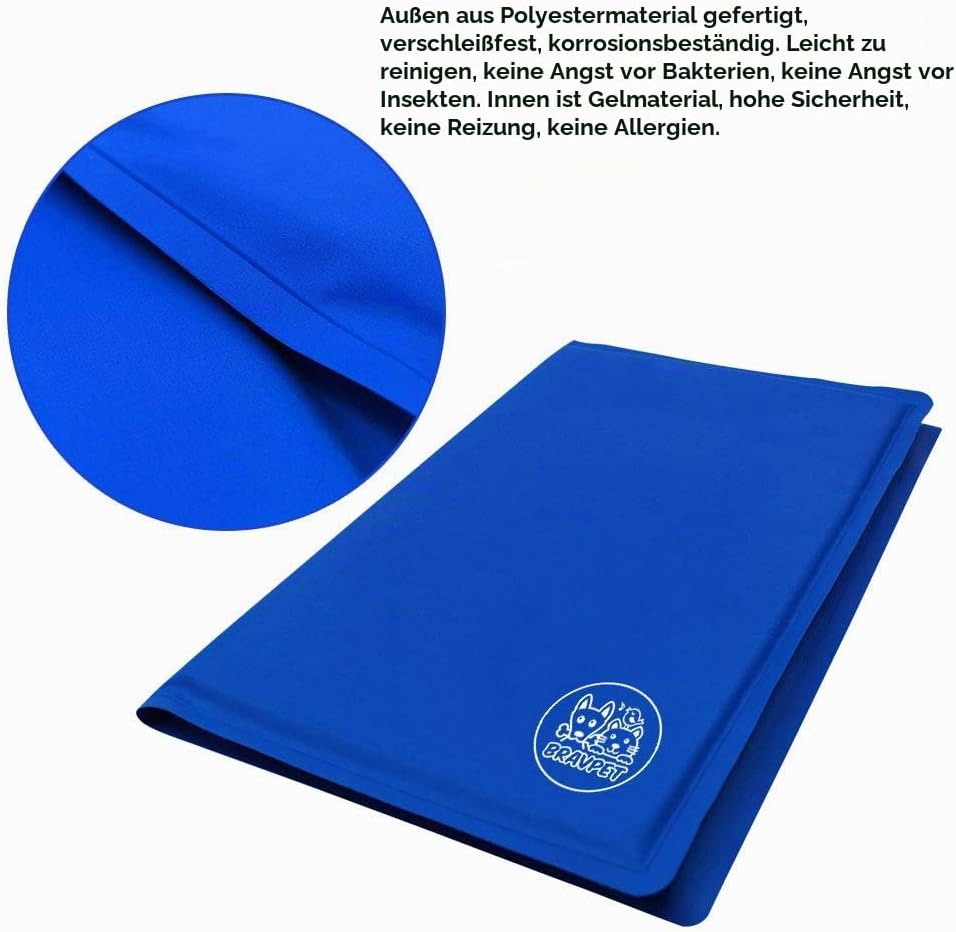 Selbstkuehlende Kuehlmatte fuer Hunde Katzen Groesse M 1cm rutschfest