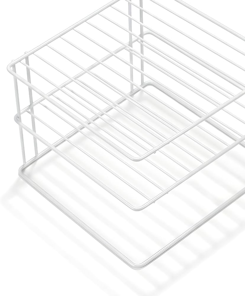 Eckschrank Organizer 2 Etagen Kuechenschrank Einsatz weiss 45cm-57cm