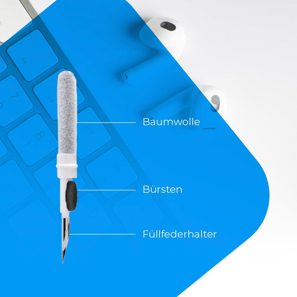 NK 3‑in‑1 Reinigungsset fuer AirPods Kopfhoerer Tastatur Cleaning Kit