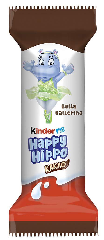 Kinder Happy Hippo Kakao 5er Pack knusprige Waffel mit Milch Kakaocreme