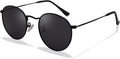 Retro Sonnenbrille rund UV400 polarisiert Herren Damen Vintage Unisex