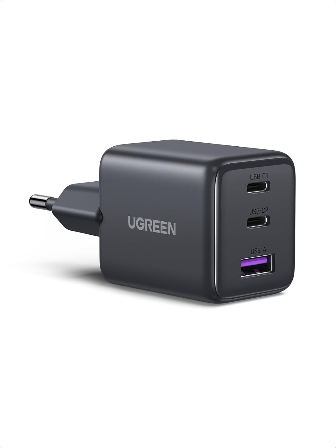 UGREEN 30W USB C Ladegeraet GaN II 3‑Port PD Schnellladegeraet schwarz