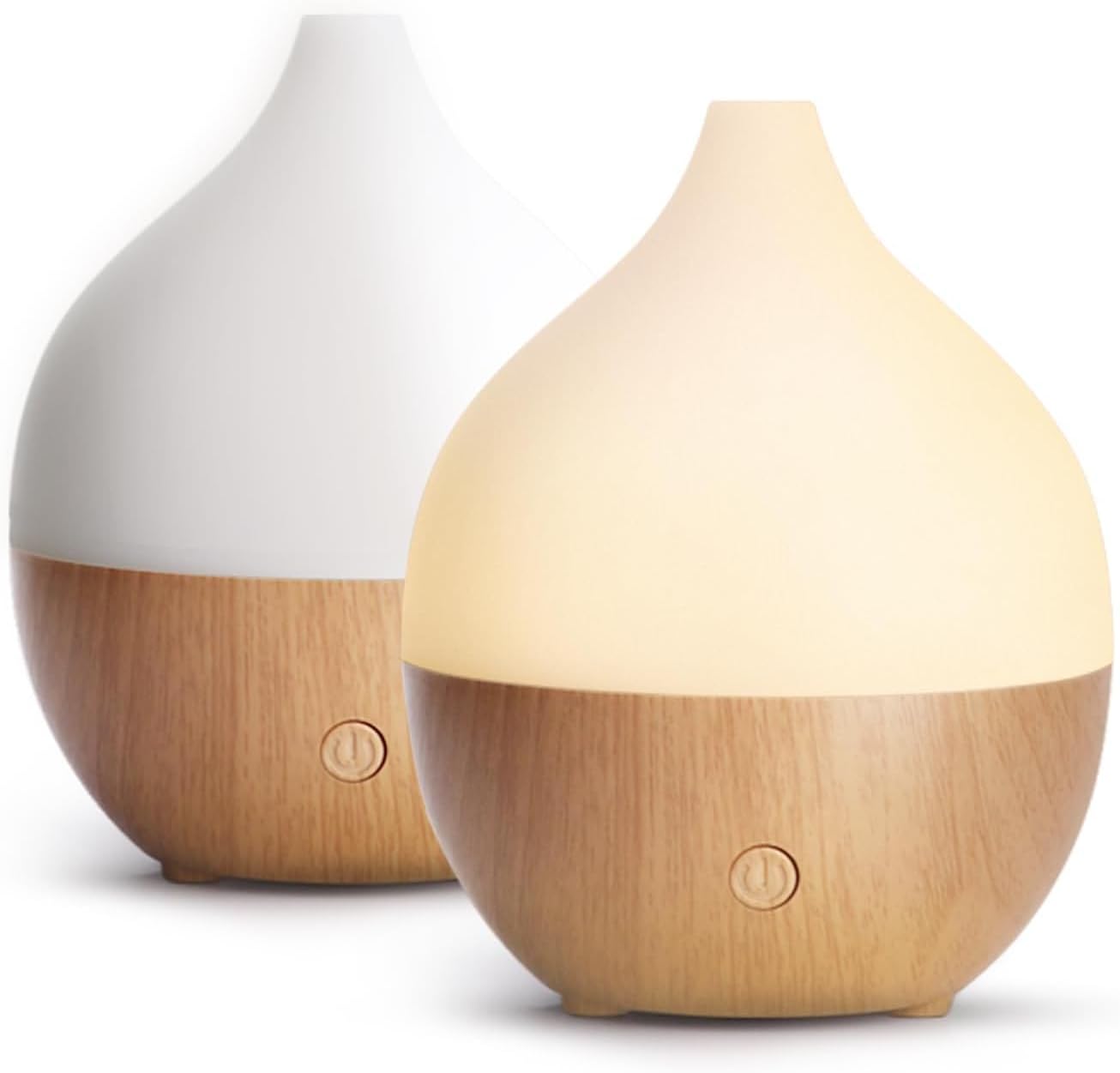 SALKING Ultraschall Aroma Diffuser LED RGB Weiss Holzoptik