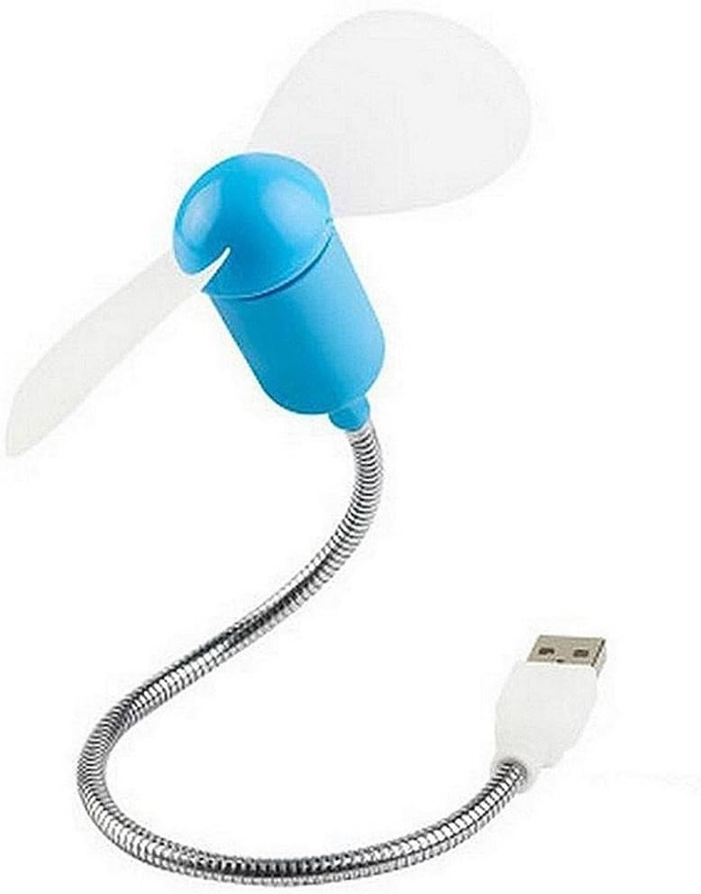 REY ELECTRONICA Mini USB Ventilator flexibel 17 cm leise fuer Buero Zuhause