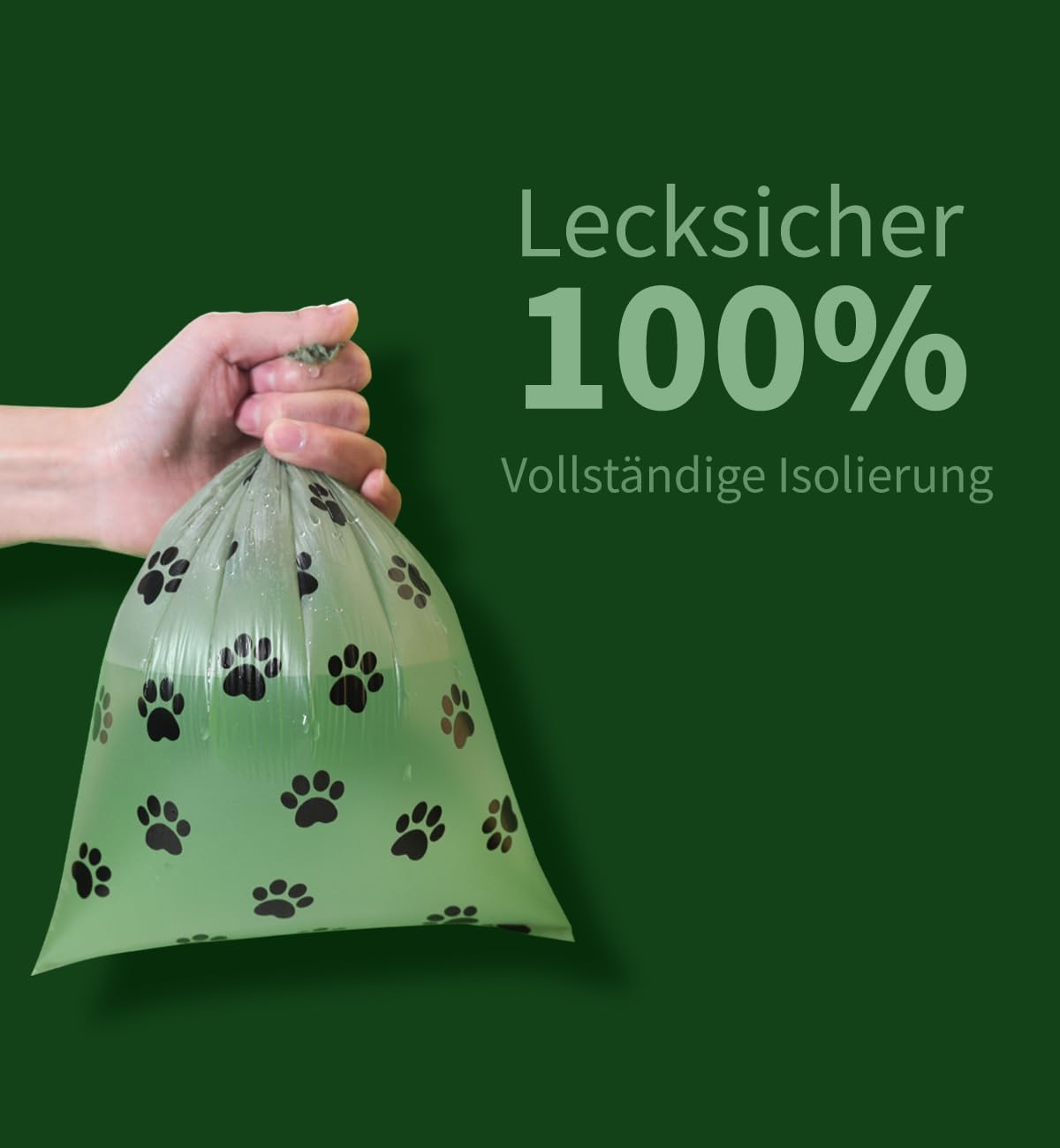 450 Hundekotbeutel biologisch abbaubar Duft 28 Rollen mit Spender