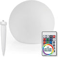 EASYmaxx Solar LED Kugelleuchte 3er-Set 12 Farben 5 Modi dimmbar 20cm-40cm