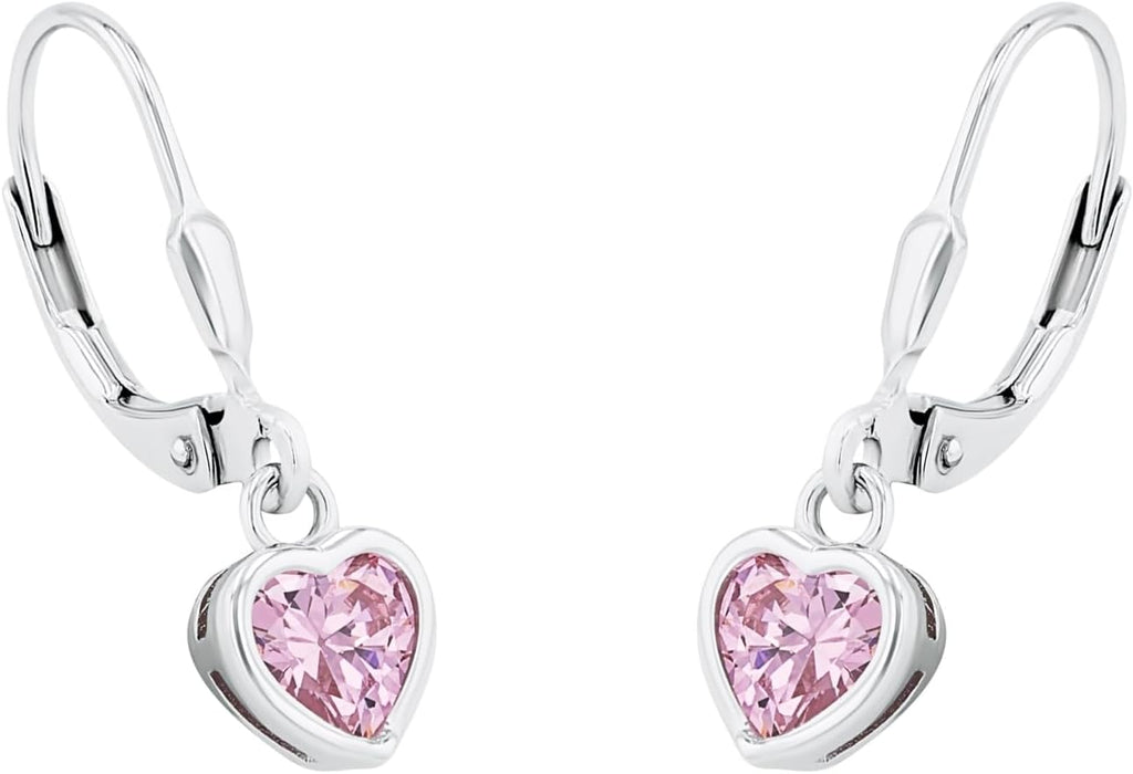 Prinzessin Lillifee Ohrhaenger 925 Sterling Silber Herz mit Zirkonia Kinder
