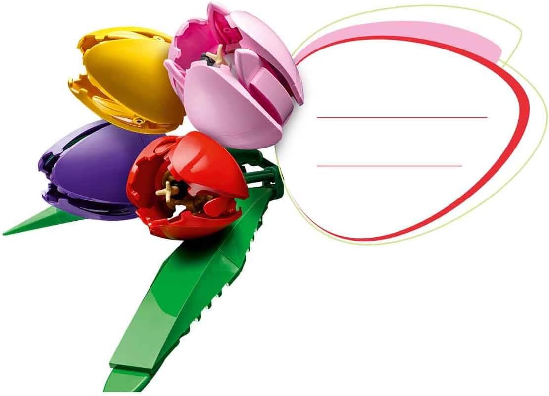 LEGO Botanicals Tulpenstrauss Set Kunstblumen Deko Blumengesteck