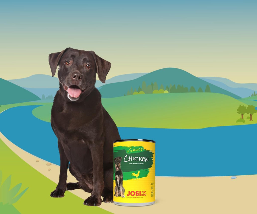 JosiDog Adult Nassfutter mit Wild in Sauce 12 x, verschiedene Sorten
