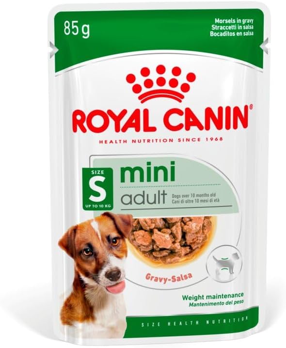 Royal Canin Mini Adult Nassfutter 2 x 12 x 85 g Doppelpack mit EPA & DHA