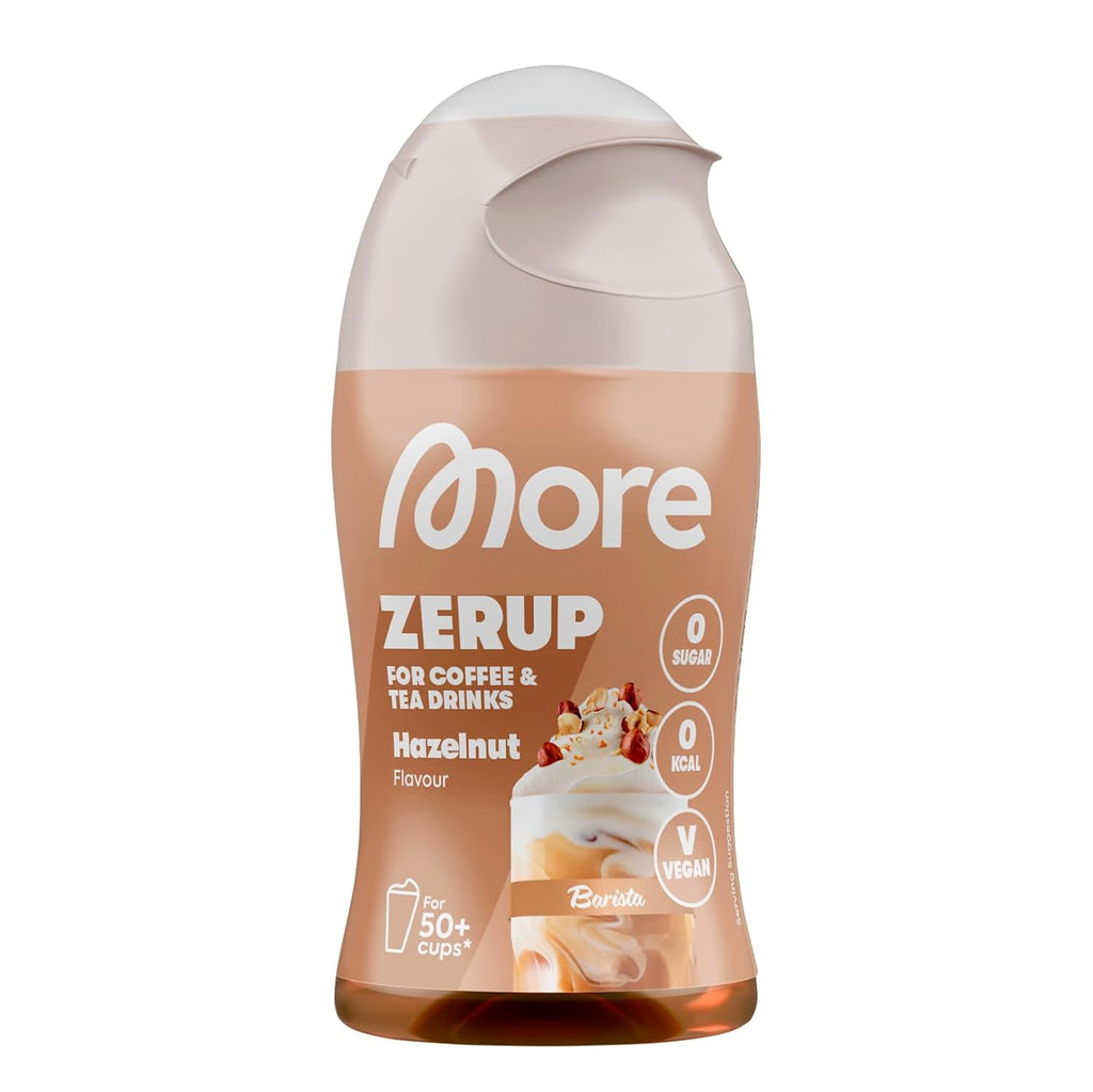 MORE Barista Zerup Haselnuss fuer Kaffee Tee Heissgetraenke vegan verschiedene