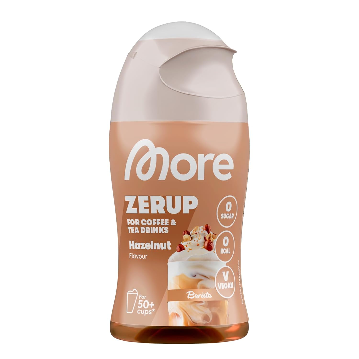 MORE Barista Zerup Haselnuss fuer Kaffee Tee Heissgetraenke vegan verschiedene