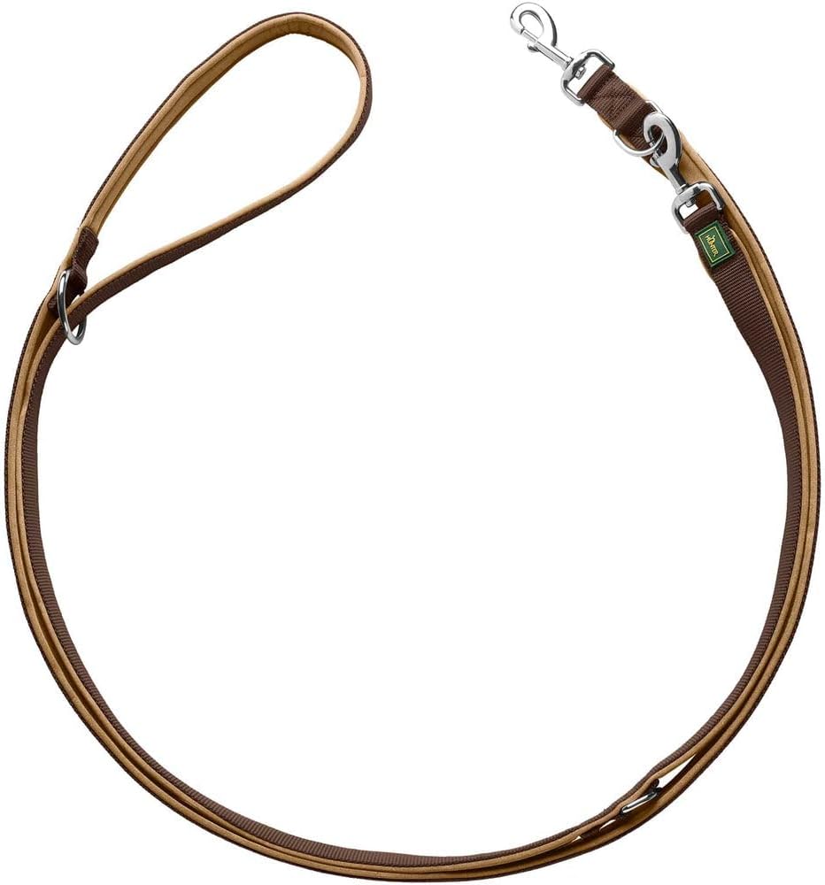 Hunter verstellbare Hundeleine 3-fach 20-200 cm Nylon mit Neopren gepolstert sch